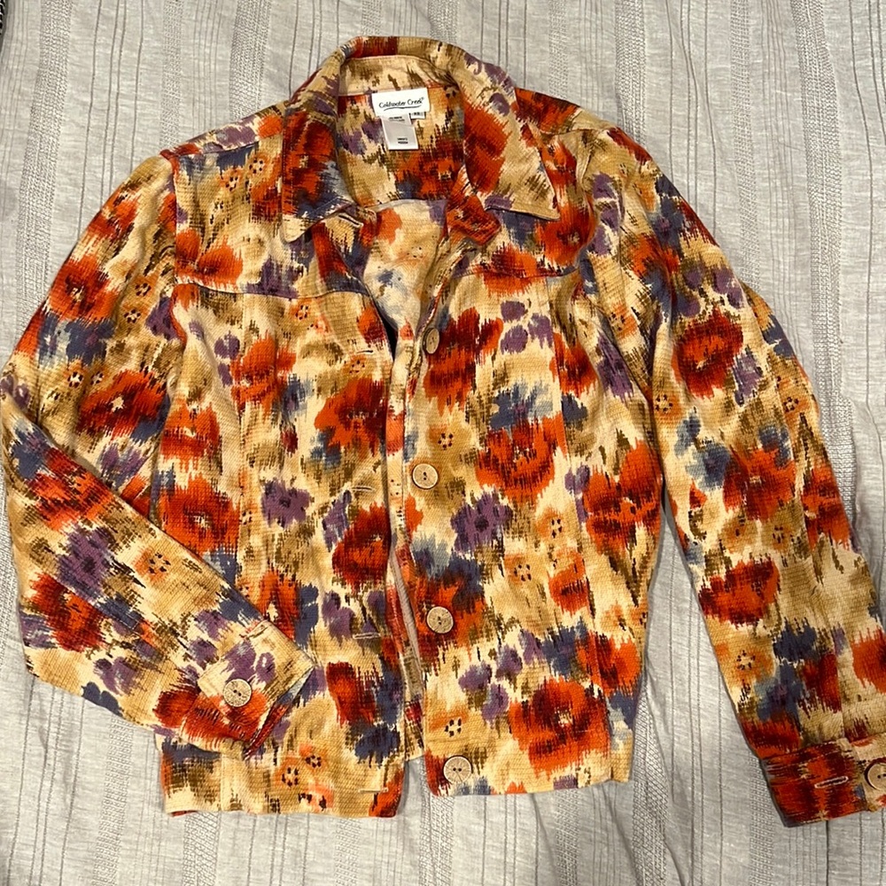 Vintage coldwater creek floral jacket
